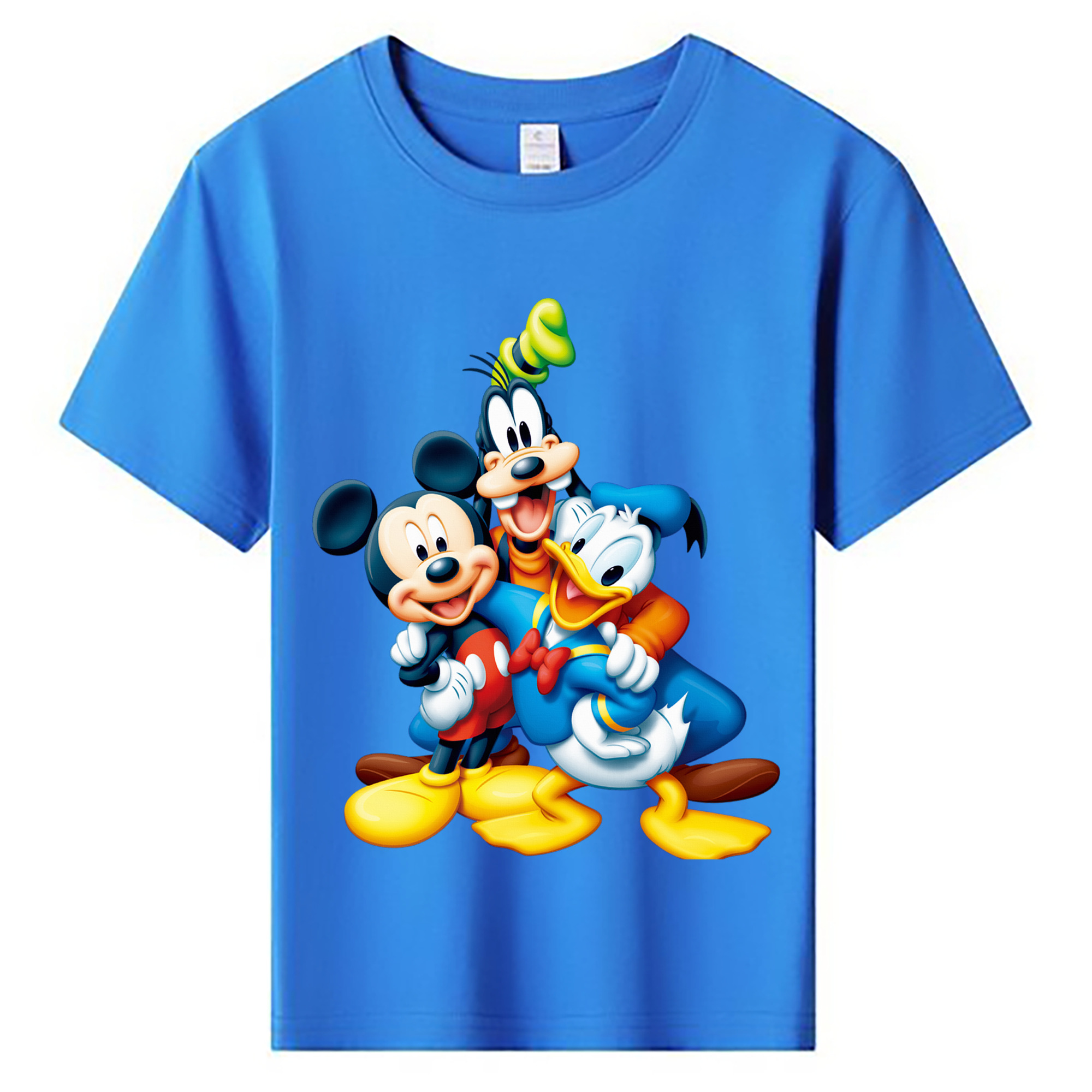 ミッキーマウス Mickey Mouse 綿100％キッズTシャツ（フロントプリント）